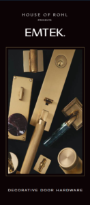 Emtek: Brochure de poche pour matériel décoratif de porte